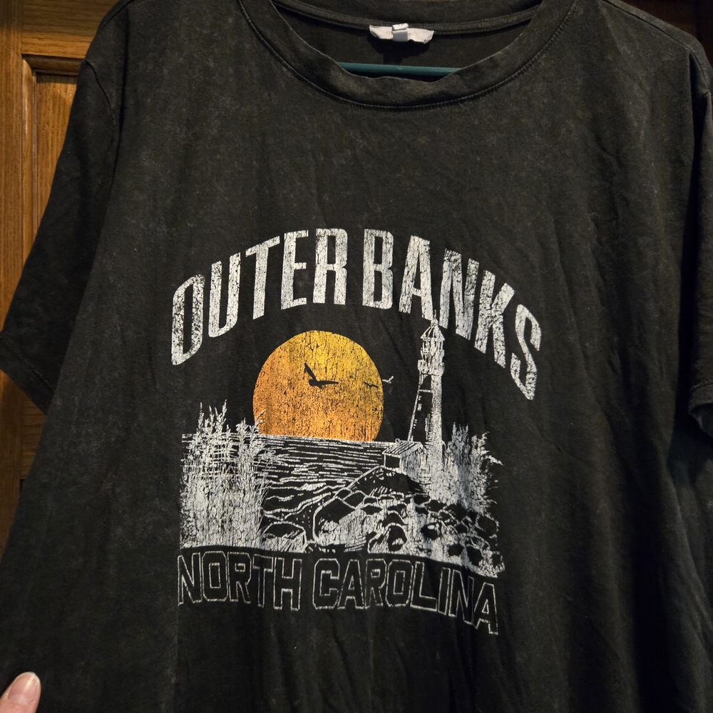 Maurices Outer Banks Graphic Tee in Black and Orange - Picture 6 of 14
